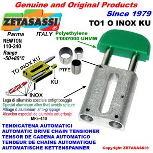 INOX LINEAR CHAIN TENSIONER TO1 oval head (PTFE)
