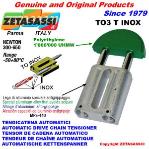 INOX LINEAR CHAIN TENSIONER TO3 round head