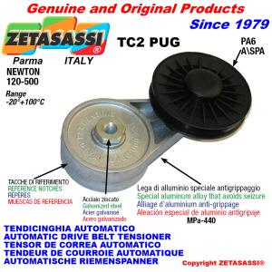 ROTARY BELT TENSIONERS - TC2 PUG with rim pulley