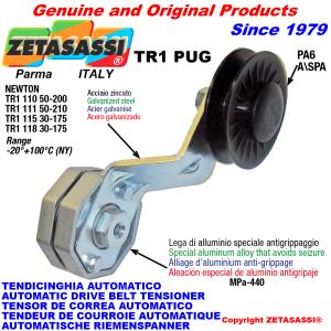 ROTARY BELT TENSIONERS - TR1 PUG with rim pulley