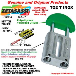 LINEAR CHAIN TENSIONER type INOX 16B2 1"x17mm double Newton 210-350