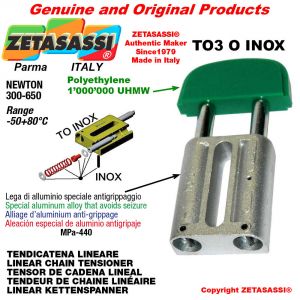 Tendicatena lineare serie inox 20A1 ASA100 semplice Newton 250-450