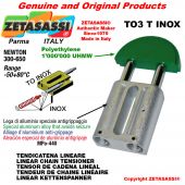 TENSOR DE CADENA LINEAL tipo INOX 24B3 1"1/2x1" triple Newton 250-450