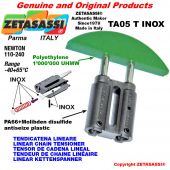 TENSOR DE CADENA LINEAL tipo INOX 08A3 ASA40 triple Newton 110-240