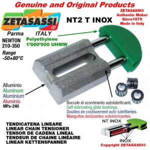 Tendicatena lineare NT serie inox 12A2 ASA60 doppio Newton 210-350