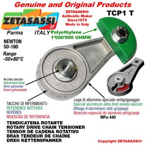 DREH KETTENSPANNER TCP1T mit Schmierer 16B2 1"x17mm Doppel Newton 50-180
