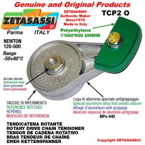 Tendicatena rotante TCP2O 24B1 1"1/2x1" semplice Newton 120-500