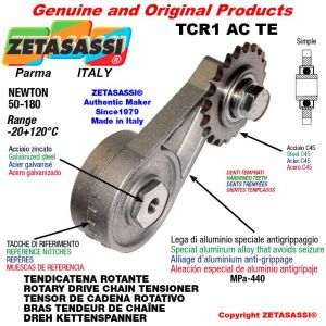 TENSOR DE CADENA ROTATIVO TCR1ACTE con engrasador con piñon tensor simple 16B1 1"x17 Z12 endurecido N 50-180