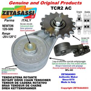 ROTARY DRIVE CHAIN TENSIONER TCR2AC with idler sprocket double 10B2 5\8"x3\8" Z17 Newton 120-500