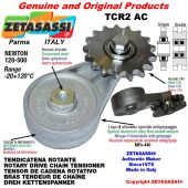 DREH KETTENSPANNER TCR2AC mit Kettenrad Einfach 16B1 1"x17 Z12 Newton 120-500