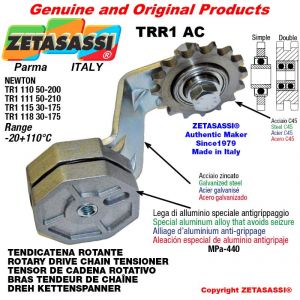 ROTARY DRIVE CHAIN TENSIONER TRR1AC with idler sprocket double 12B2 3\4"x7\16" Z15 Lever 118 Newton 30:175