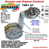 ROTARY DRIVE CHAIN TENSIONER TRR1AC with idler sprocket double 12B2 3\4"x7\16" Z15 Lever 115 Newton 30:175