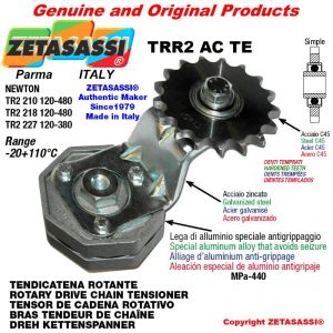 ROTARY DRIVE CHAIN TENSIONER TRR2ACTE with idler sprocket simple 08B1 1\2"x5\16" Z16 hardened Lever 227 Newton 120:380