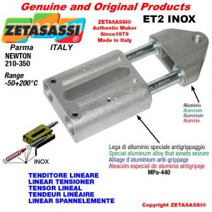 LINEAR TENSIONER ET2INOX type INOX thread M12x1,75 mm for attachment of accessories Newton 210-350