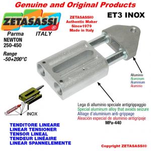 LINEAR TENSIONER ET3INOX type INOX thread M16x2 mm for attachment of accessories Newton 250-450