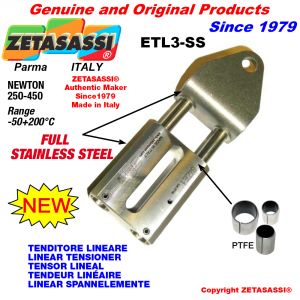 LINEAR TENSIONER ETL3-SS Completely in stainless steel hole Ø12,5mm for attachment of accessories Newton 250-450