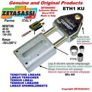 TENSOR LINEAL ETH1KU con horquilla 26.2 mm para la fijación de accesorios Newton 130-250 con casquillos PTFE