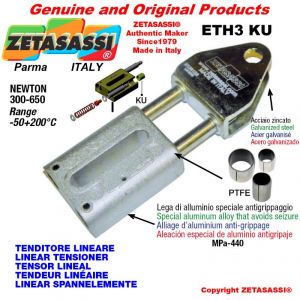 TENSOR LINEAL ETH3KU con horquilla 34.6 mm para la fijación de accesorios Newton 300-650 con casquillos PTFE