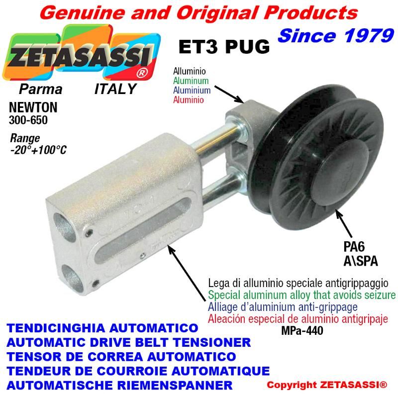 Linear Belt Tensioner ET3PUG4 Automatic Belt Tensioner ZETASASSI