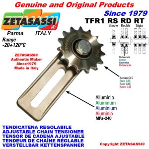 EINSTELLBARE KETTENSPANNER TFR mit Kettenrad 10B2 5\8"x3\8" Doppel Z15