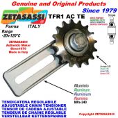 ADJUSTABLE CHAIN TENSIONER TFR with idler sprocket simple 06B1 3\8"x7\32" Z21 hardened